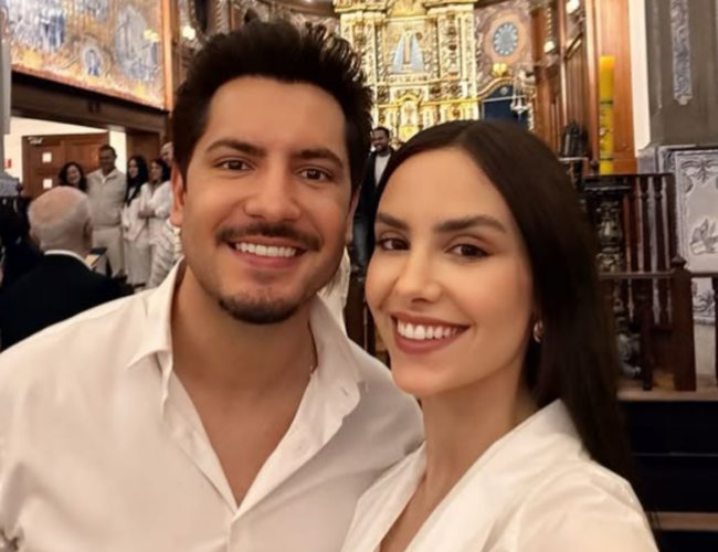 Thiago, da dupla com Thaeme, e sua noiva compartilham detalhes sobre casamento religioso, lua de mel e planos para o futuro