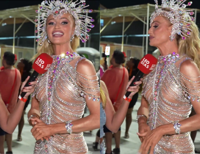 Cíntia Dicker responde às críticas sobre seu corpo e revela mudanças na rotina para o desfile de Carnaval.