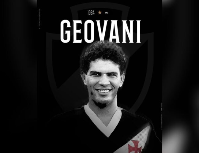 Morte de Geovani Silva, ícone do Vasco, aos 62 anos após mal-estar