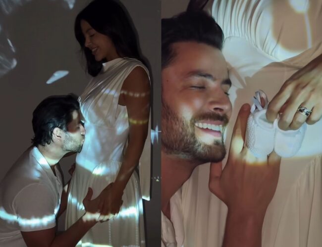 Laís Caldas e Gustavo Marsengo revelam a primeira imagem em 3D da filha em ultrassom