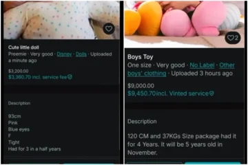 Alerta nas redes sociais: vendas de crianças em anúncios duvidosos em sites de produtos usados