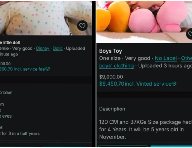 Alerta nas redes sociais: vendas de crianças em anúncios duvidosos em sites de produtos usados