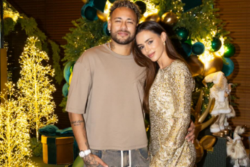 Neymar e Bruna Biancardi comemoram um ano de amor ao lado de Mel!