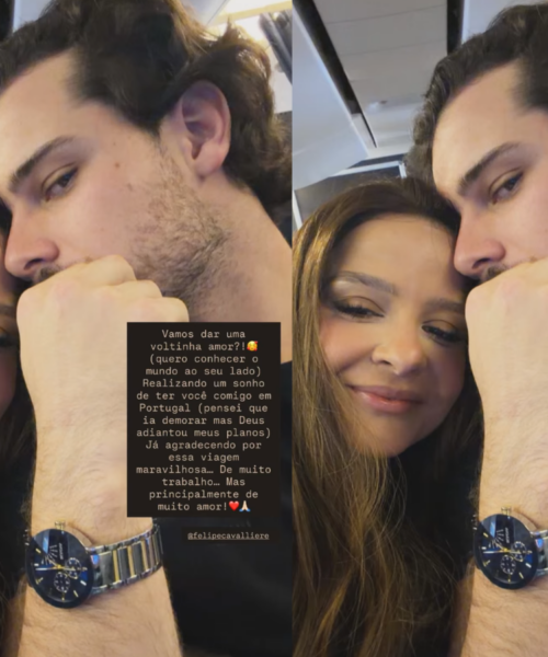 Maiara expressa amor ao namorado em viagem: “Desejo explorar o mundo com você