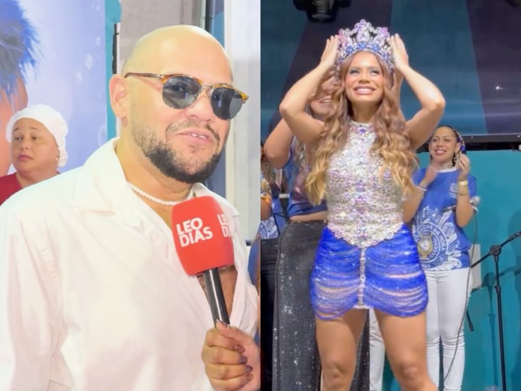 Gominho celebra a coroação de Lexa em escola de samba e exalta seu esforço: “Lutou intensamente