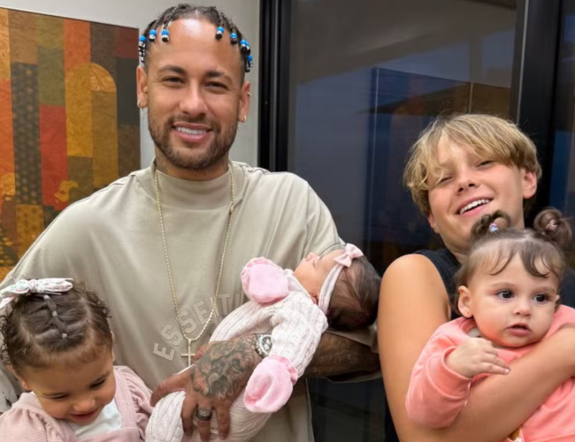 Davi Lucca, filho de Neymar, rouba a cena ao levar Mavie para a aula de balé