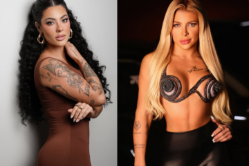 Prendeu na porta ou caiu? Belo e Rayane contam versões diferentes sobre dedo lesionado em confusão