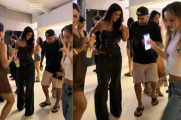 Festa animada reúne Pedro Scooby, Bianca Andrade e elenco após show no “Dança