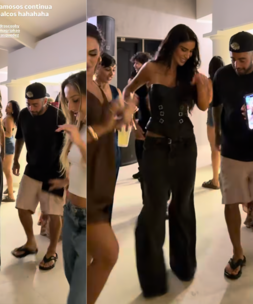 Festa animada reúne Pedro Scooby, Bianca Andrade e elenco após show no “Dança