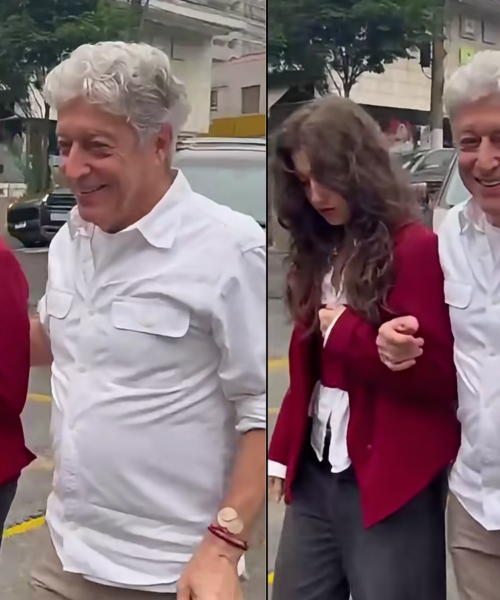 Caco Barcellos, 76 anos, marca presença nas urnas após cirurgia na coluna