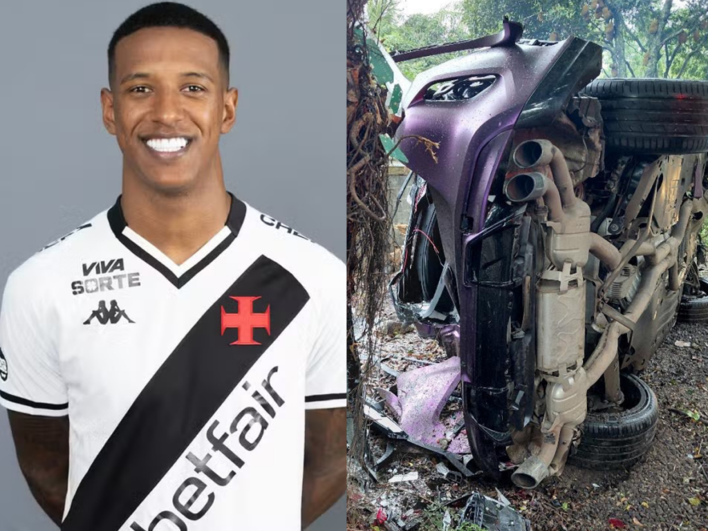 Zagueiro do Vasco, Robert Renan, se envolve em colisão automobilística no Rio de Janeiro