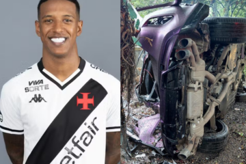 Zagueiro do Vasco, Robert Renan, se envolve em colisão automobilística no Rio de Janeiro