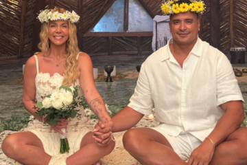 Carla Perez e Xanddy comemoram um quarto de século juntos: “Desejo envelhecer ao seu lado